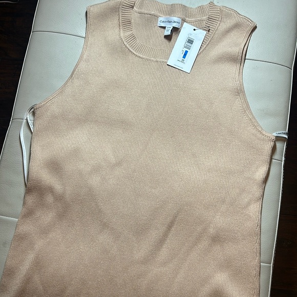 Nwt women’s extra large maxi knit sleeveless dress. Calvin Klein. - Picture 1 of 3